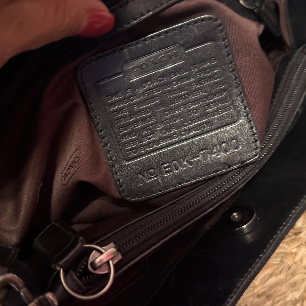 Coach Classic Black Tote with Crossbody Strap - Great Condition - Picture 10 of 13